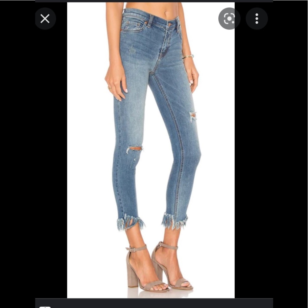 ☀️Free People Great Height Frayed Distressed Jean - Picture 2 of 10